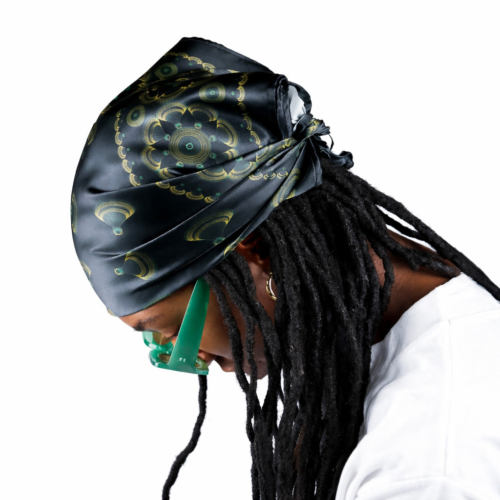 OBJECT: NALELI EA BASOTHO STRUCTURAL SATIN BANDANA // REF: PW-AC-B01