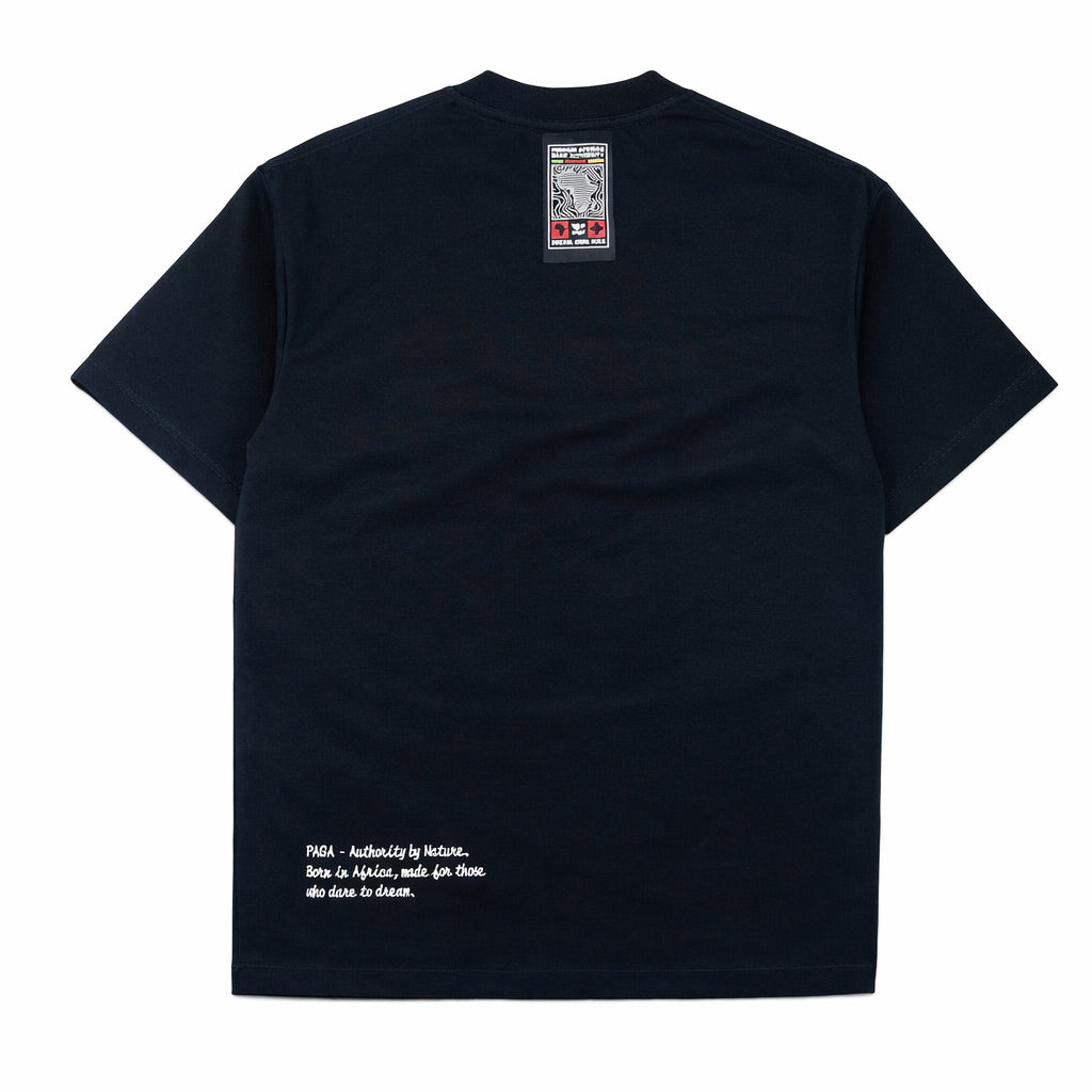 OBJECT: PAGA TYPOGRAPHY [STEALTH BLACK] [3D-SCULPTED] // REF: PW-01-0300