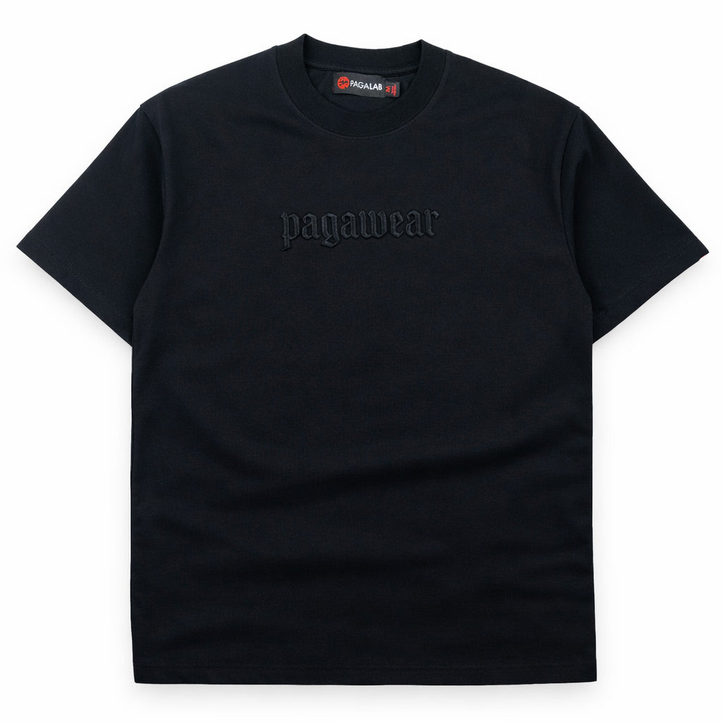 OBJECT: PAGA TYPOGRAPHY [STEALTH BLACK] [3D-SCULPTED] // REF: PW-01-0300