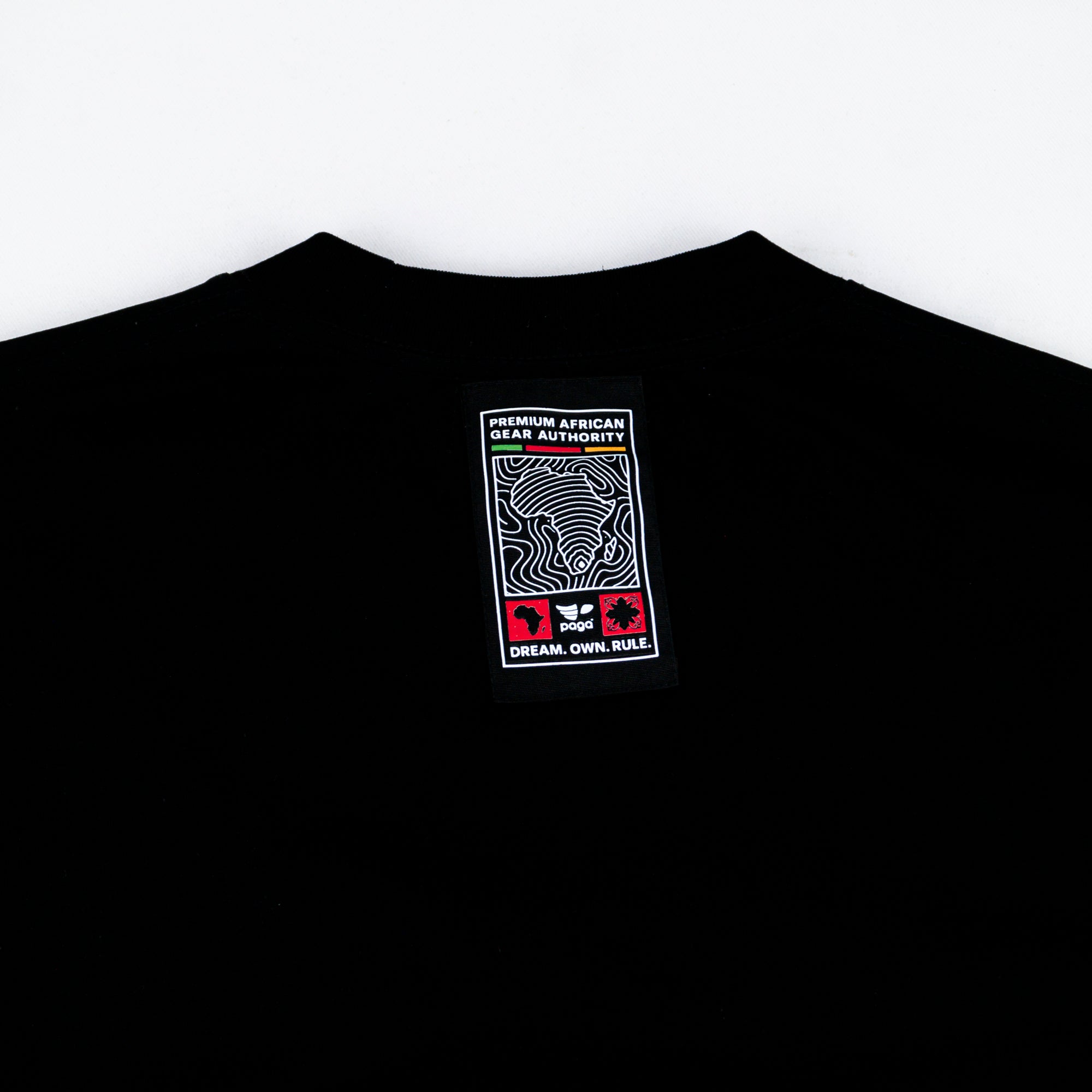 OBJECT: PAGA TYPOGRAPHY [STEALTH BLACK] [3D-SCULPTED] // REF: PW-01-0300