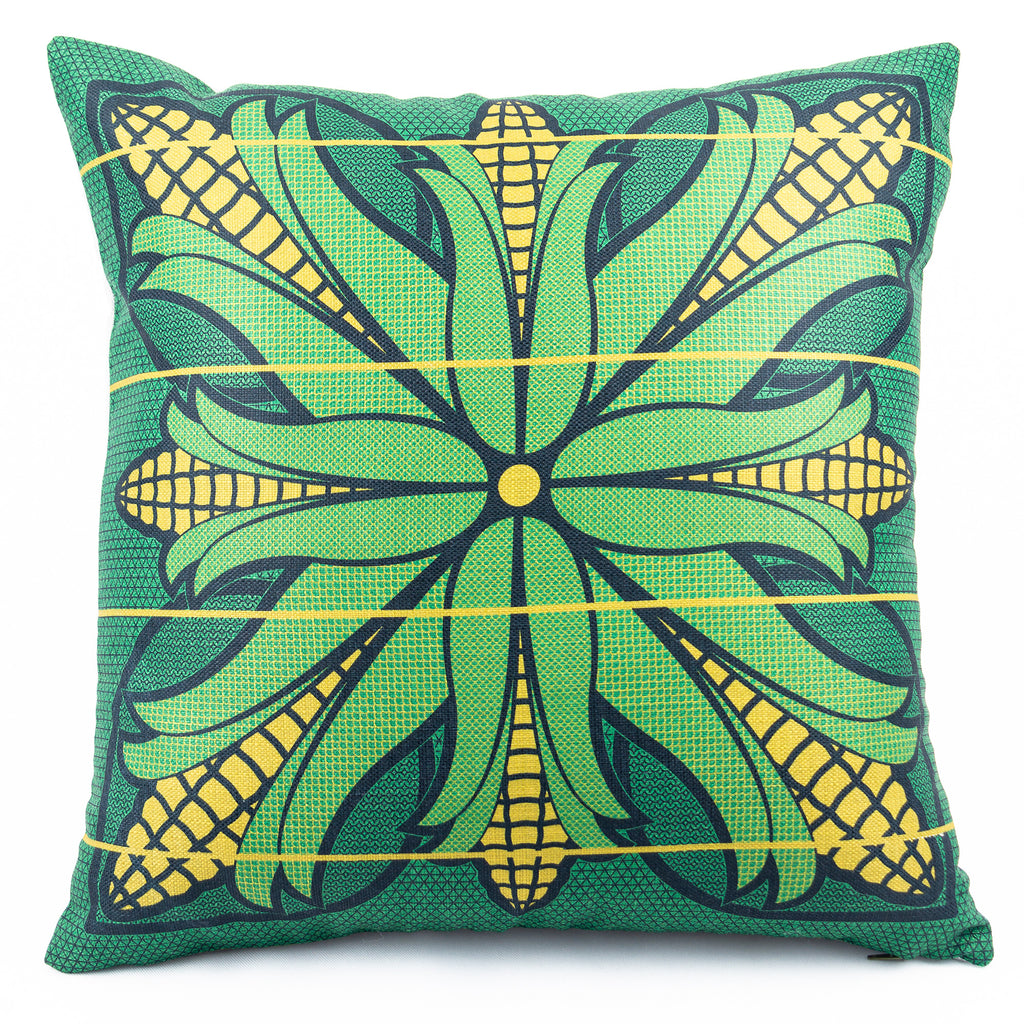 OBJECT: POONE EA BASOTHO EMERALD & LEMON CUSHION COVER // REF: PW-SS-TW215