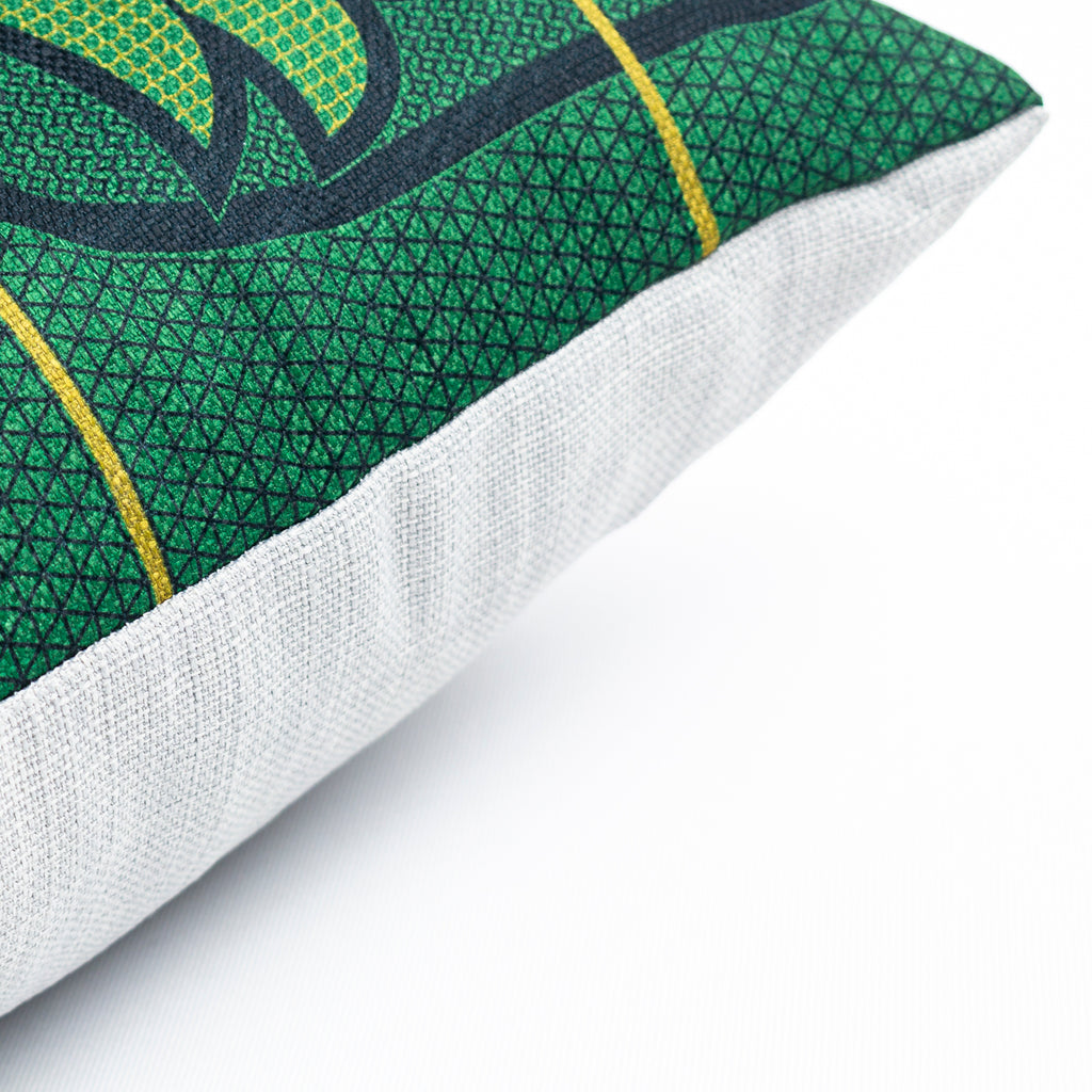 OBJECT: POONE EA BASOTHO EMERALD & LEMON CUSHION COVER // REF: PW-SS-TW215