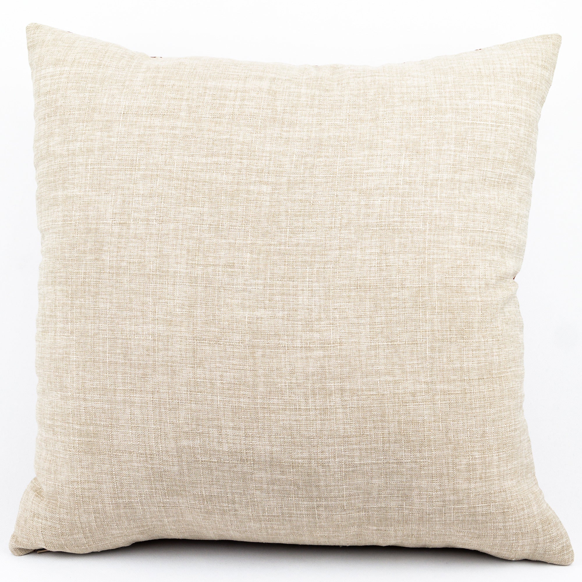 OBJECT: SPIRIT OF BASOTHO TERRACOTTA & MINT BANDED GEOMETRIC CUSHION COVER // REF: PW-SS-PL200