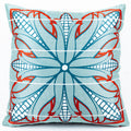 OBJECT: POONE EA BASOTHO WHITE & RED CUSHION COVER // REF: PW-SS-ST130