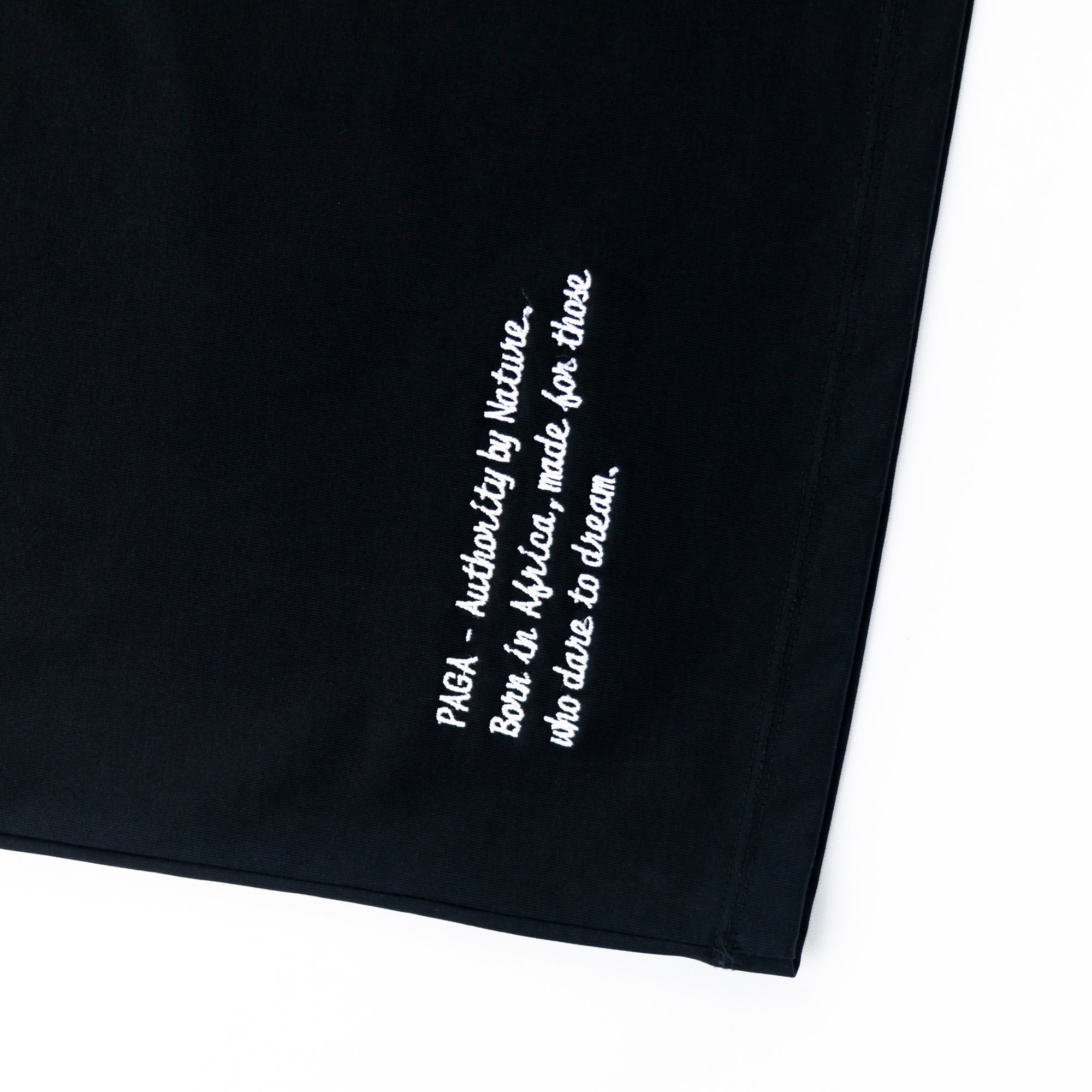 OBJECT: PAGA TYPOGRAPHY [STEALTH BLACK] [3D-SCULPTED] // REF: PW-01-0300