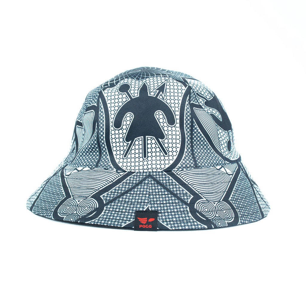OBJECT: THEBE EA BASOTHO REVERSIBLE BUCKET HAT [PATTERN 5] // REF: PW-01-HAT