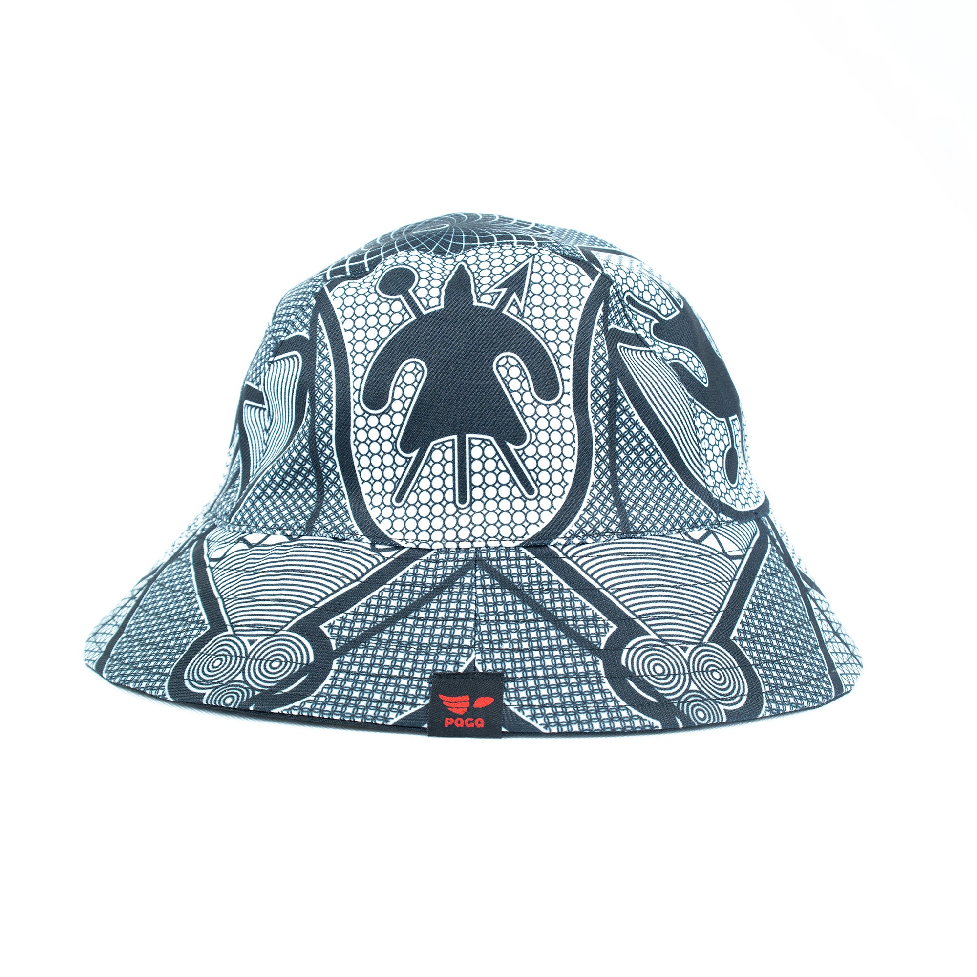OBJECT: THEBE EA BASOTHO REVERSIBLE BUCKET HAT [PATTERN 5] // REF: PW-01-HAT