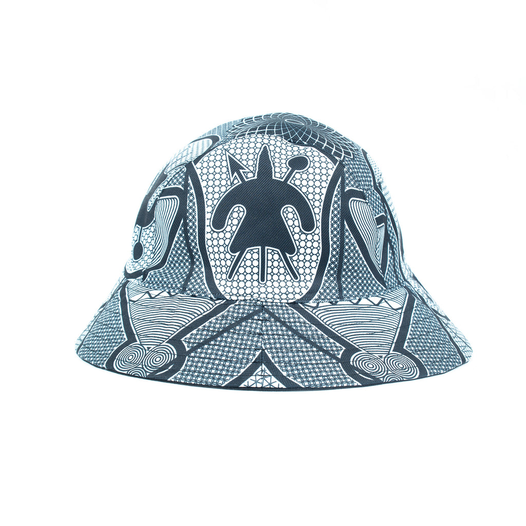 OBJECT: THEBE EA BASOTHO REVERSIBLE BUCKET HAT [PATTERN 5] // REF: PW-01-HAT