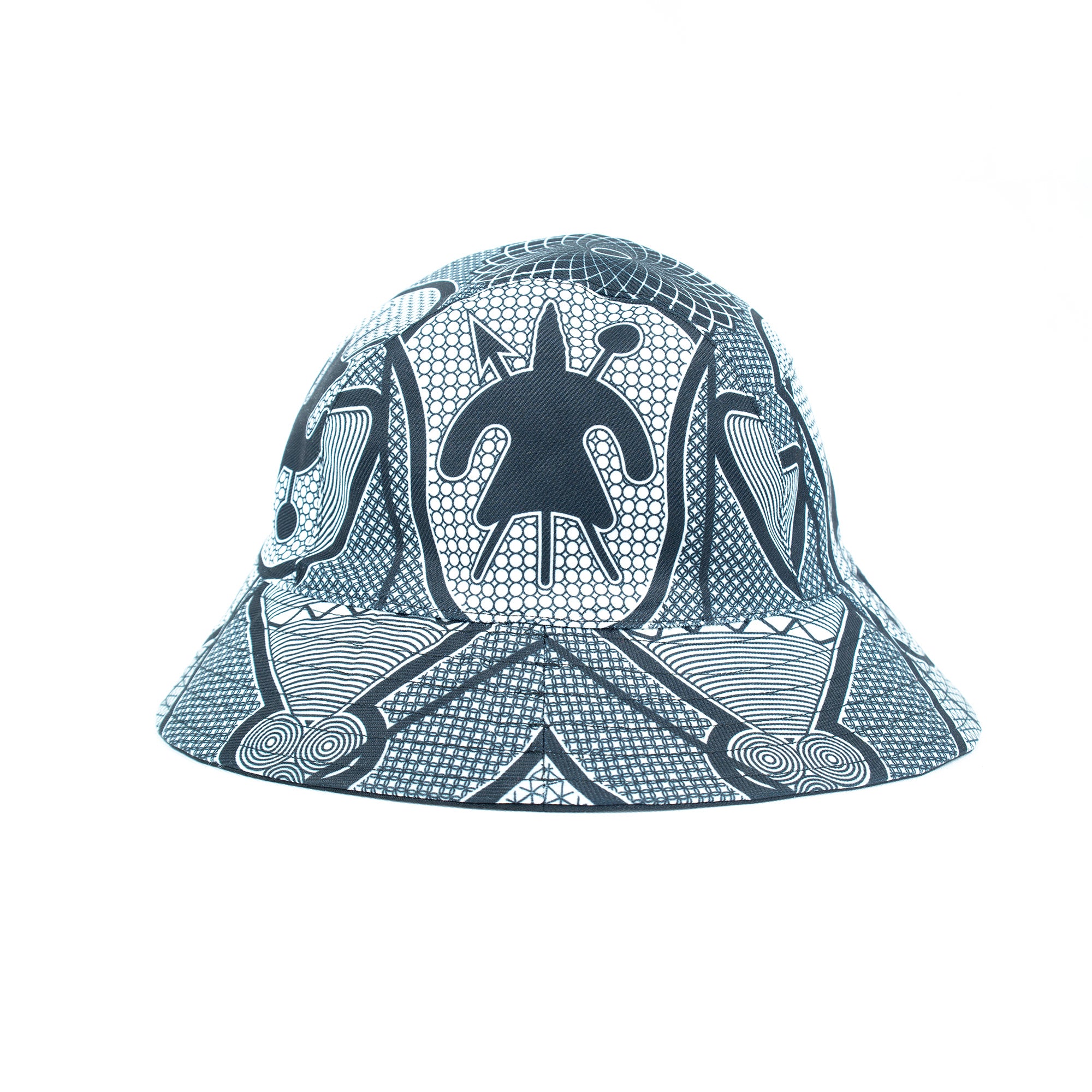OBJECT: THEBE EA BASOTHO REVERSIBLE BUCKET HAT [PATTERN 5] // REF: PW-01-HAT